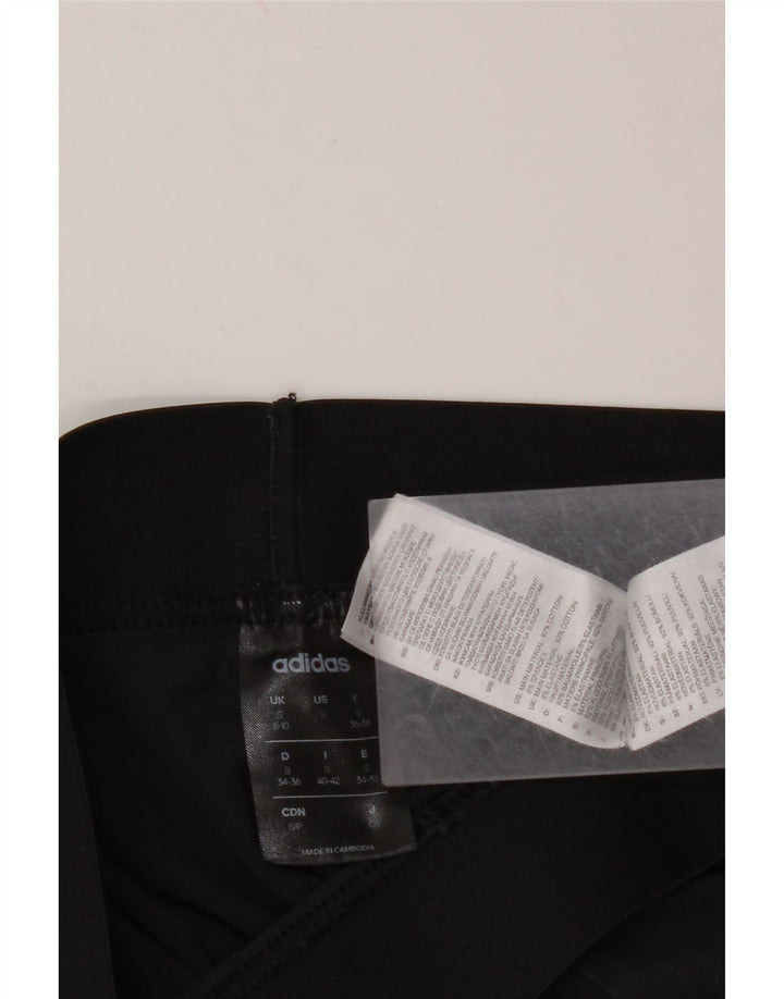 Leggings pentru femei ADIDAS UK 10 mic bumbac negru