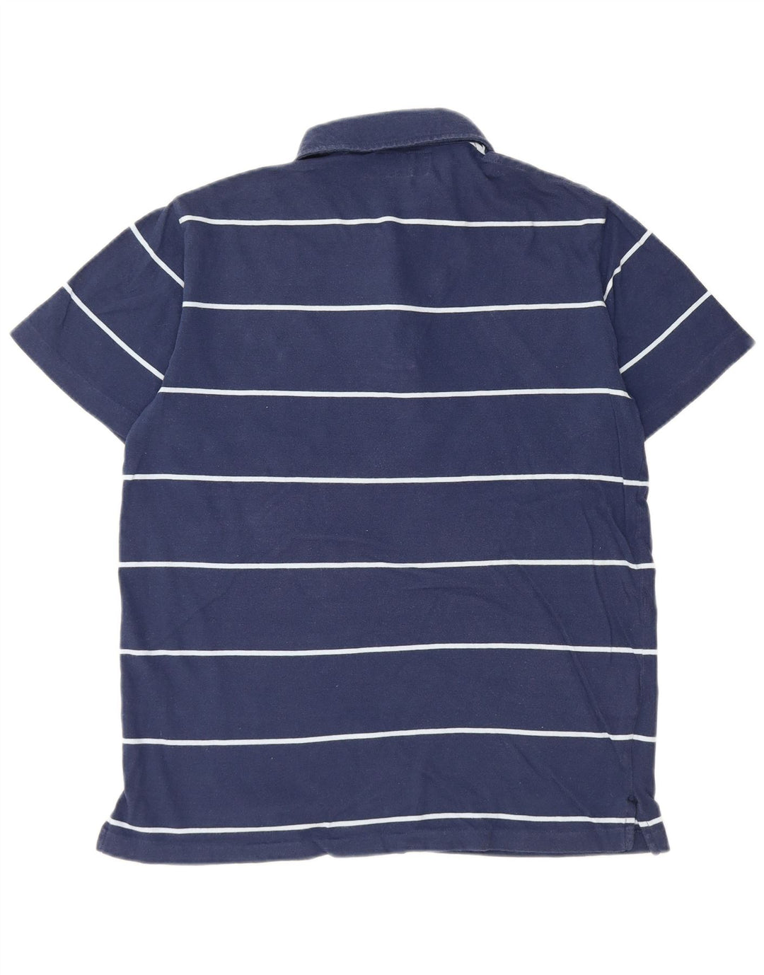 Tricou polo pentru bărbați American Eagle, bumbac cu dungi, albastru bleumarin