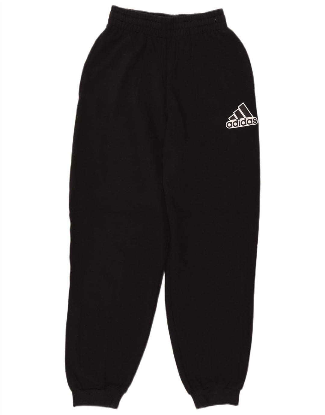 Pantaloni de trening grafic ADIDAS pentru femei Joggeri UK 4/6 XS bumbac negru