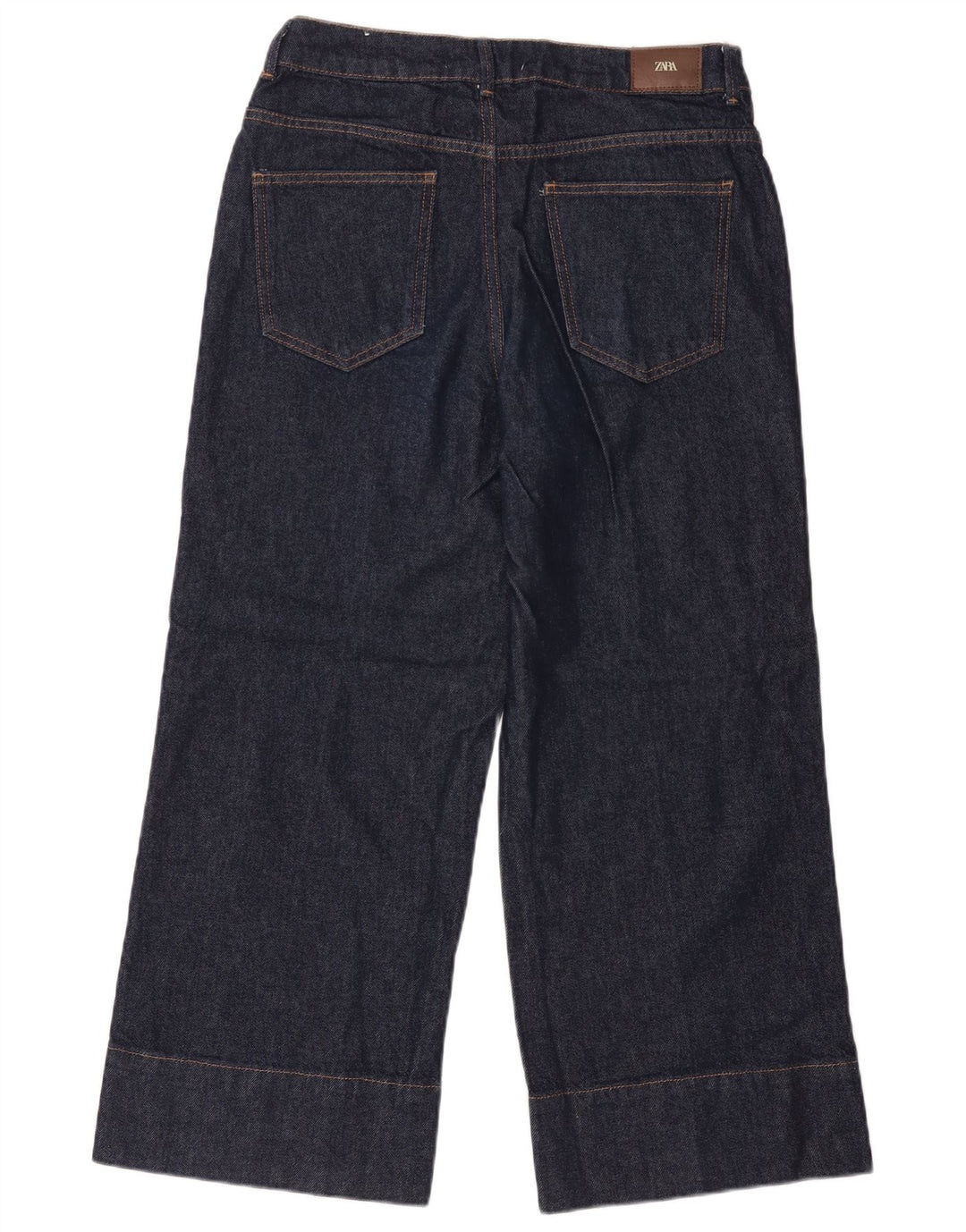 Blugi largi pentru femei Zara EU 40 Medium L30 L27 Bumbac bleumarin