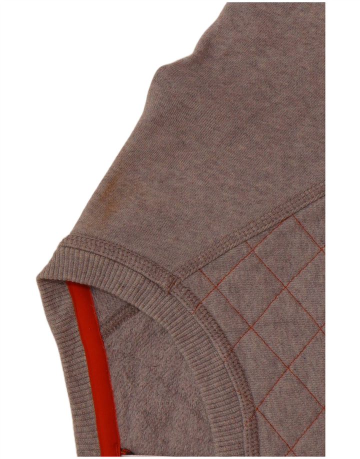 PATAGONIA Womens Sweatshirt Jumper UK 14 Medium Grey Argyle/Diamond Cotton