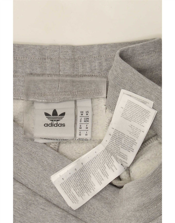 Pantaloni de trening Adidas pentru bărbați Joggeri din bumbac gri mediu