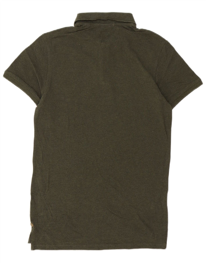 Tricou polo pentru bărbați Scotch & Soda, bumbac verde mediu