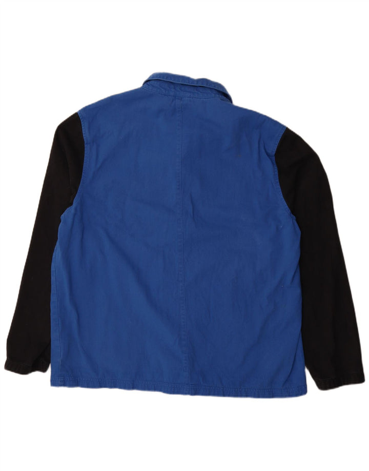 Jachetă bomber pentru bărbați Lyle & Scott UK 44 2XL Bumbac color bloc albastru
