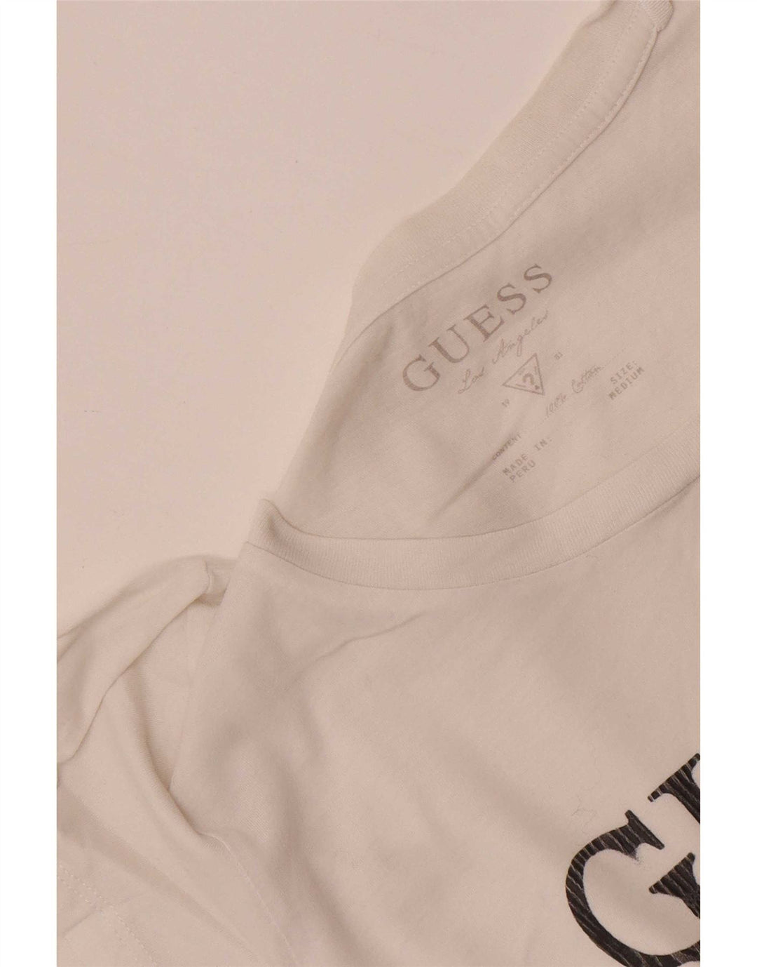 Tricou grafic Guess pentru femei Top UK 12 Medium White