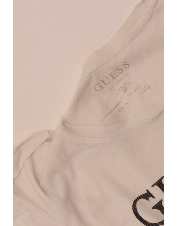 Tricou grafic Guess pentru femei Top UK 12 Medium White