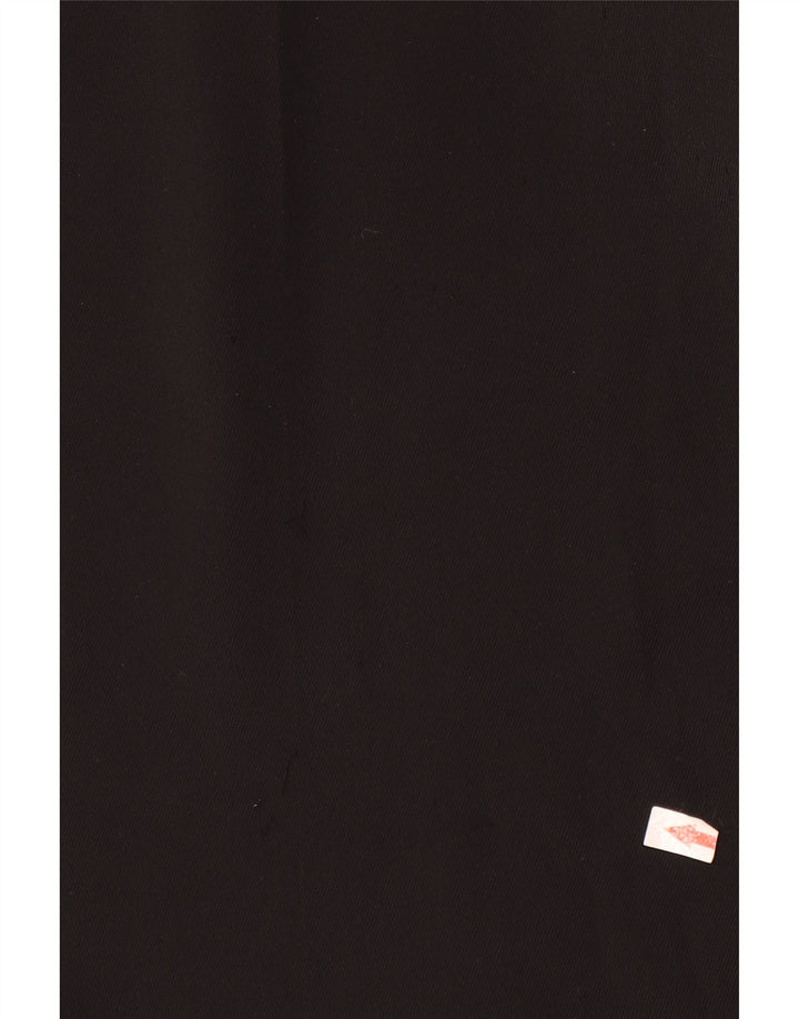 Pantaloni chino pentru femei cu picioare largi Zara Mediu L28 L29 Poliester negru