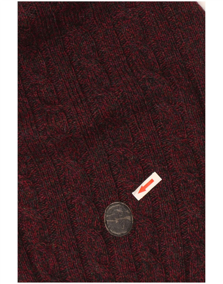 Pulover Trussardi pentru bărbați cu decolteu rotund, XL, burgundă