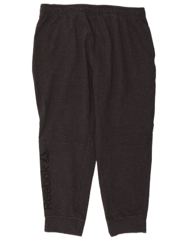 Pantaloni de trening grafic pentru bărbați Reebok Pantaloni de jogging 2XL bumbac gri