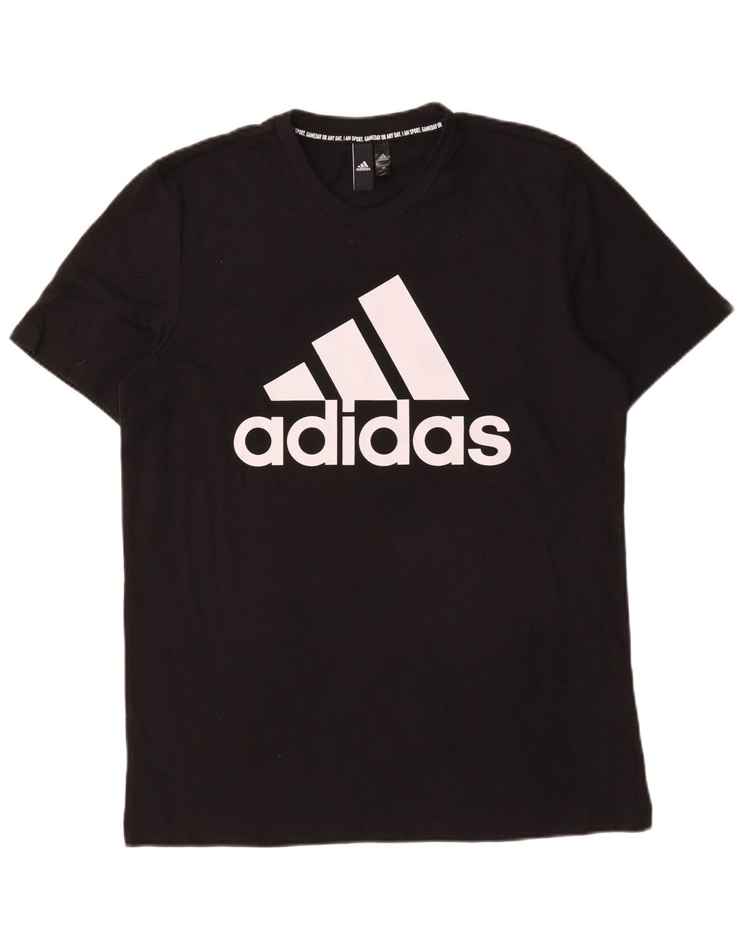 Tricou grafic Adidas pentru bărbați Top mediu negru bumbac