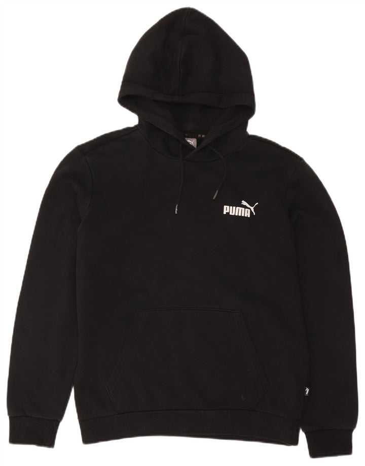 Pulover Puma pentru bărbați, bumbac mic, negru