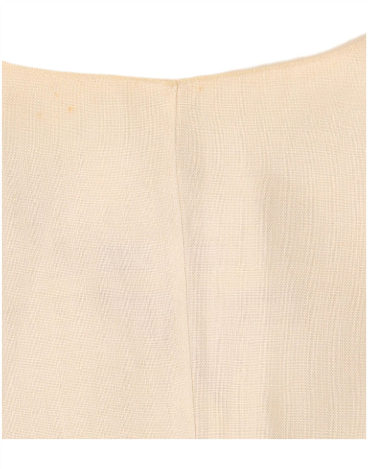 Enrico Coveri Jachetă pentru femei cu mânecă scurtă, cu 3 nasturi, IT 44 Medium White