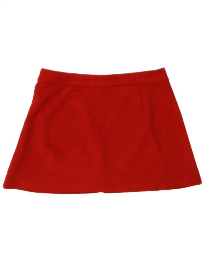 Fusta Mini Trafaluc pentru femei Zara, mare W32 poliester roșu