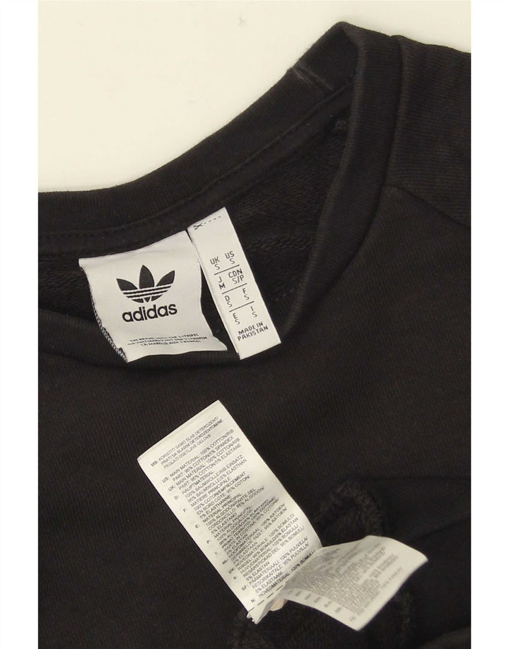 Hanorac pentru bărbați Adidas Jumper mic, negru, bumbac