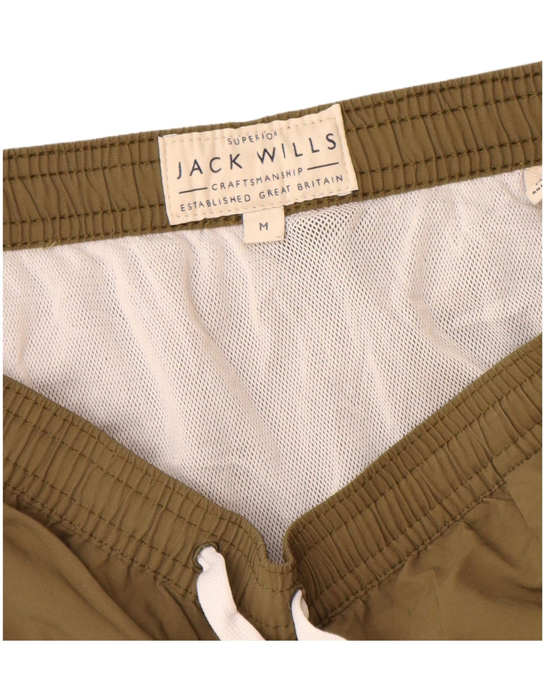 Pantaloni scurți de înot Jack Wills pentru bărbați, mediu kaki, poliamidă