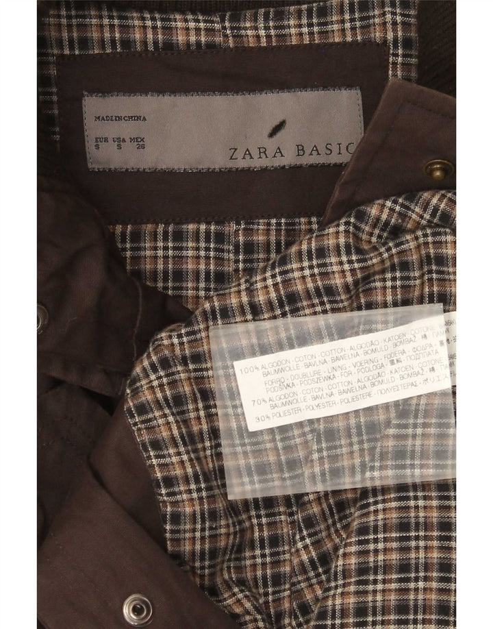 Jachetă Utilitară pentru Damă Zara UK 10 Mic Maro Bumbac