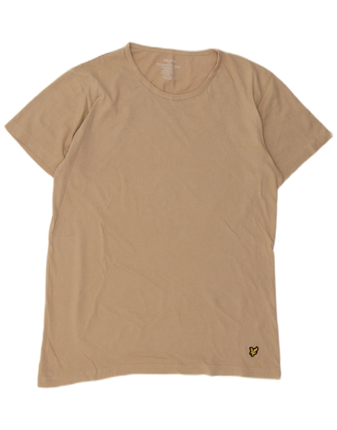 Tricou pentru bărbați Lyle & Scott Top Medium Bej Bumbac