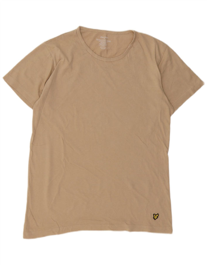 Tricou pentru bărbați Lyle & Scott Top Medium Bej Bumbac