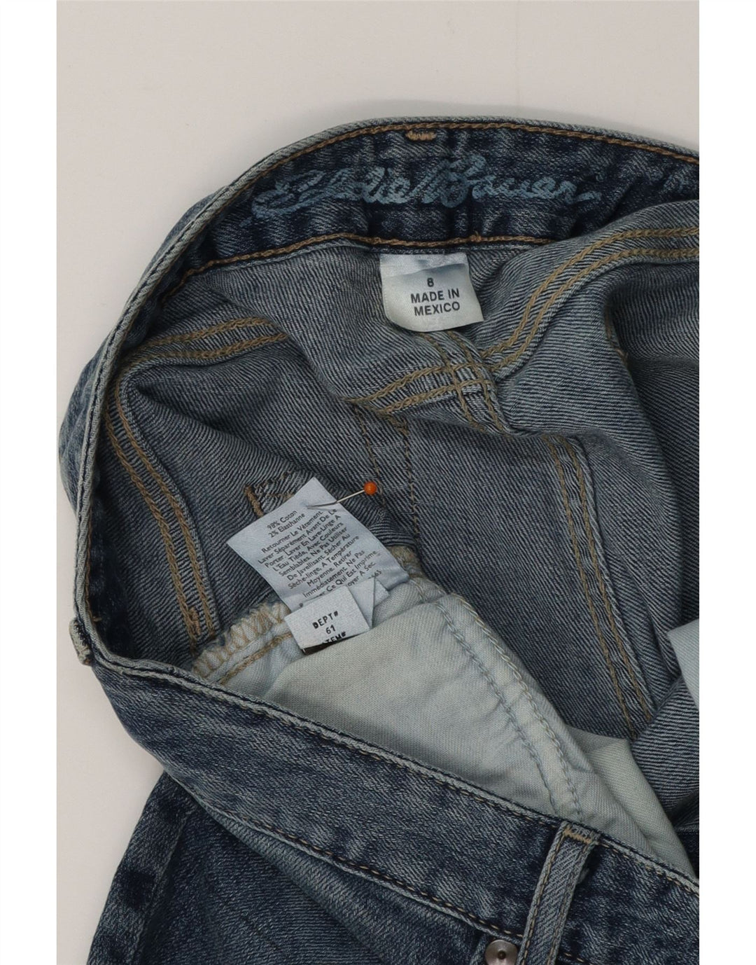 EDDIE BAUER Blugi bootcut pentru femei, ușor curbat, US 8 Medium W32 L34 Blue