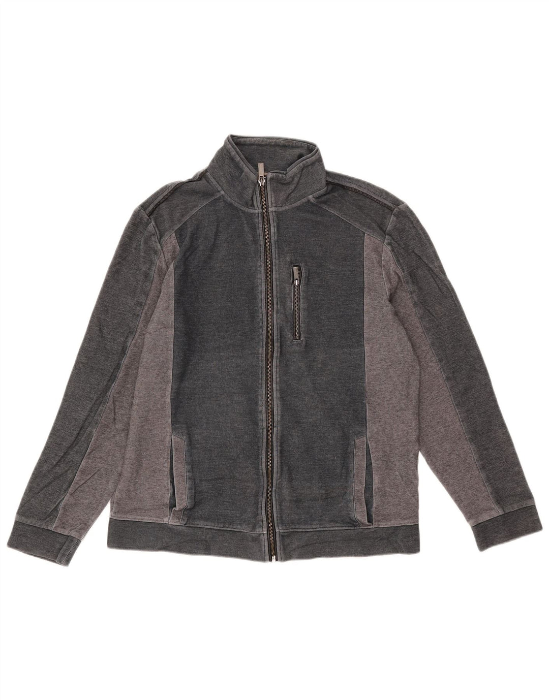 Jachetă de trening pentru bărbați Calvin Klein, mare, gri din bumbac color bloc