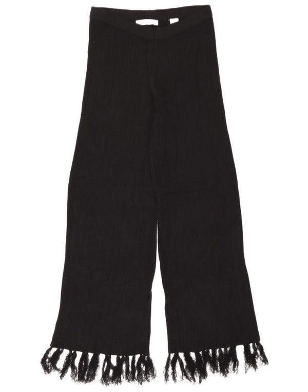 Pantaloni largi din tricot pentru femei Zara L32 L31 Viscoză neagră