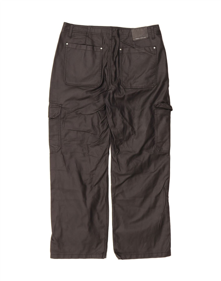 DENIM & CO Womens Straight Cargo Trousers W32 L29 Black Cotton Vintage Denim & Co and Second-Hand Denim & Co from Messina Hembry 