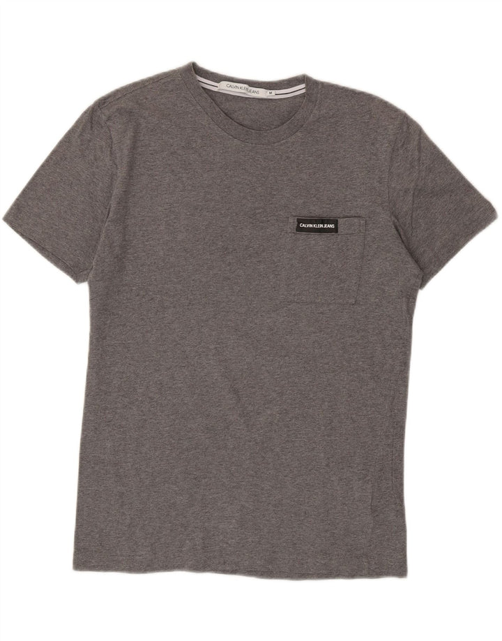 CALVIN KLEIN JEANS Mens T-Shirt Top Medium Grey Cotton Vintage Calvin Klein Jeans and Second-Hand Calvin Klein Jeans from Messina Hembry 