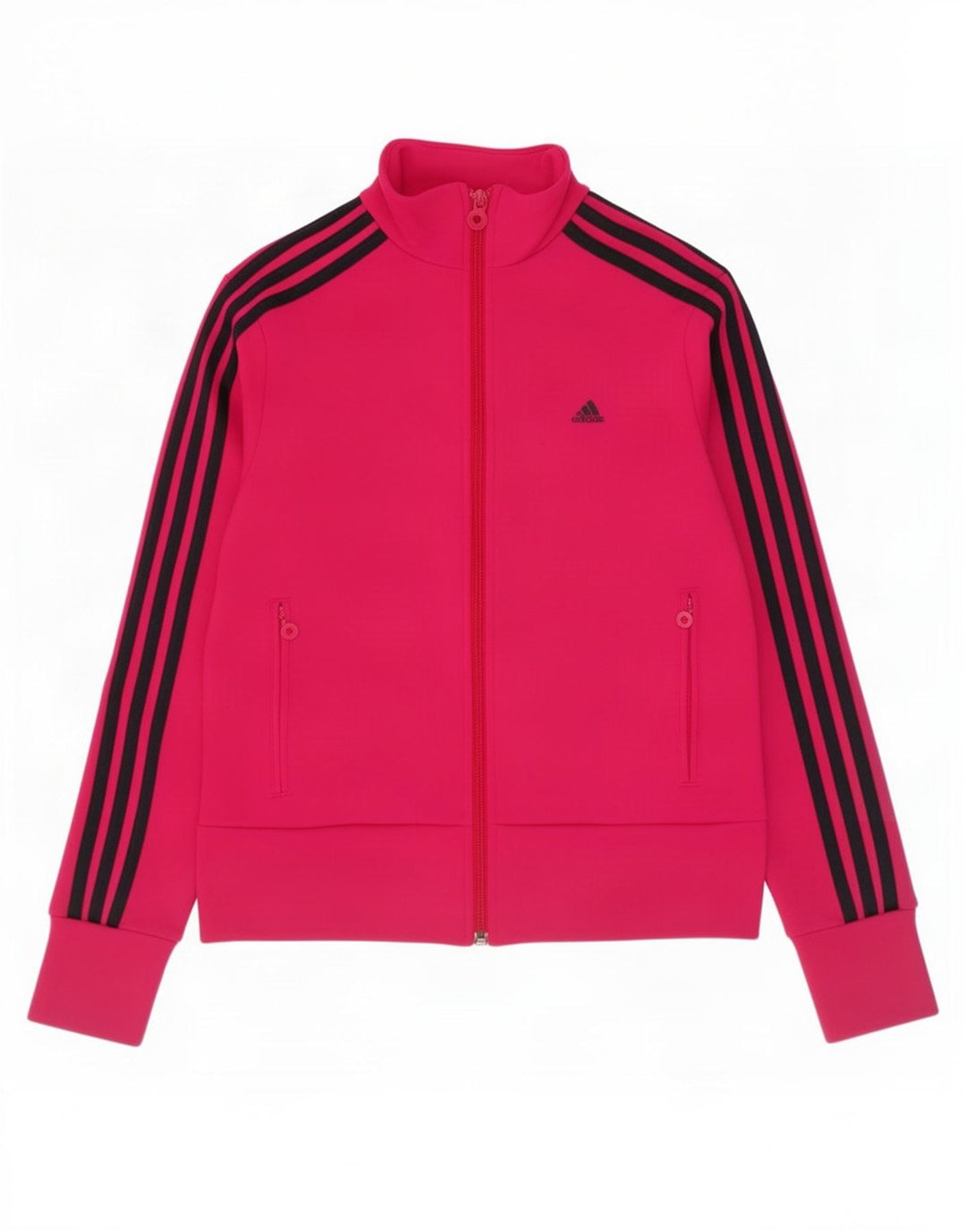Jachetă de top pentru trening Adidas pentru femei UK 12 Poliester roz mediu