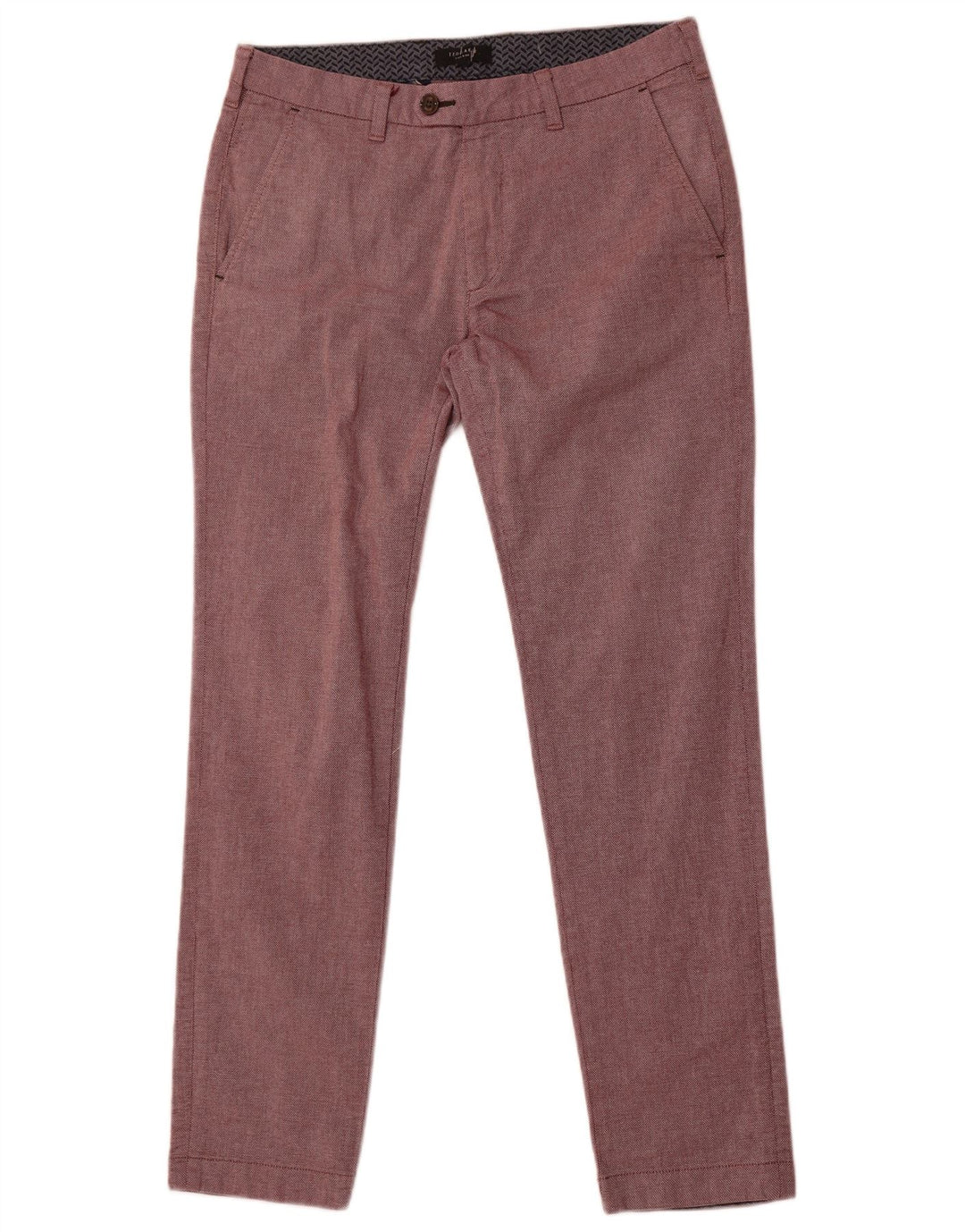 Pantaloni de costum Ted Baker pentru bărbați, L32 L31, bumbac maro
