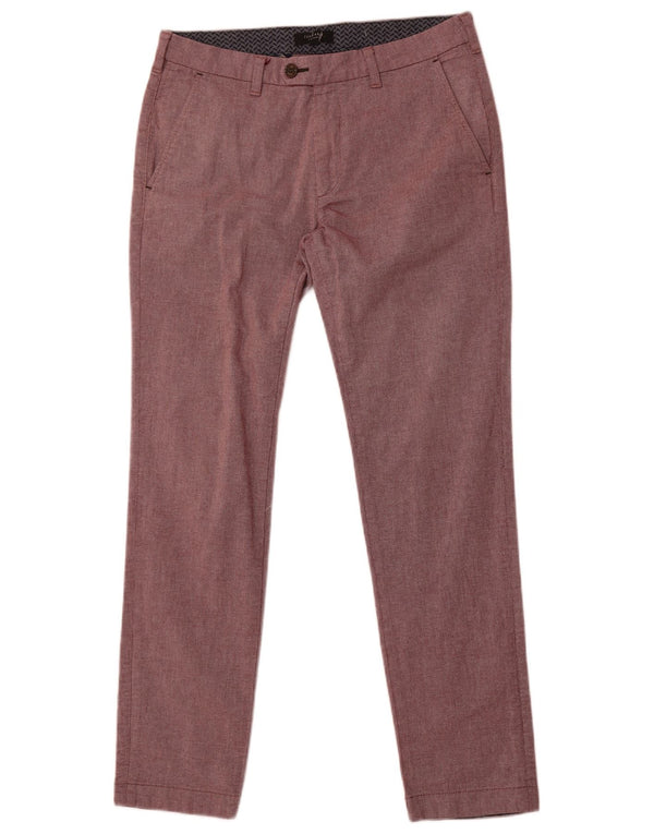 Pantaloni de costum Ted Baker pentru bărbați, L32 L31, bumbac maro