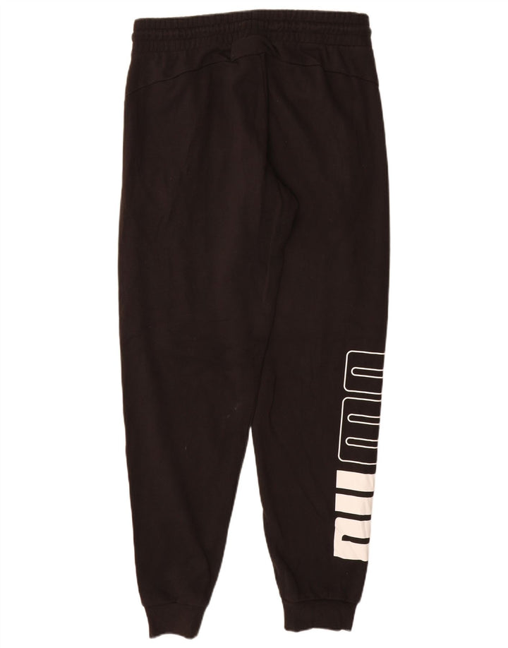 Pantaloni de trening grafic PUMA pentru bărbați Pantaloni de jogging, bumbac mediu negru