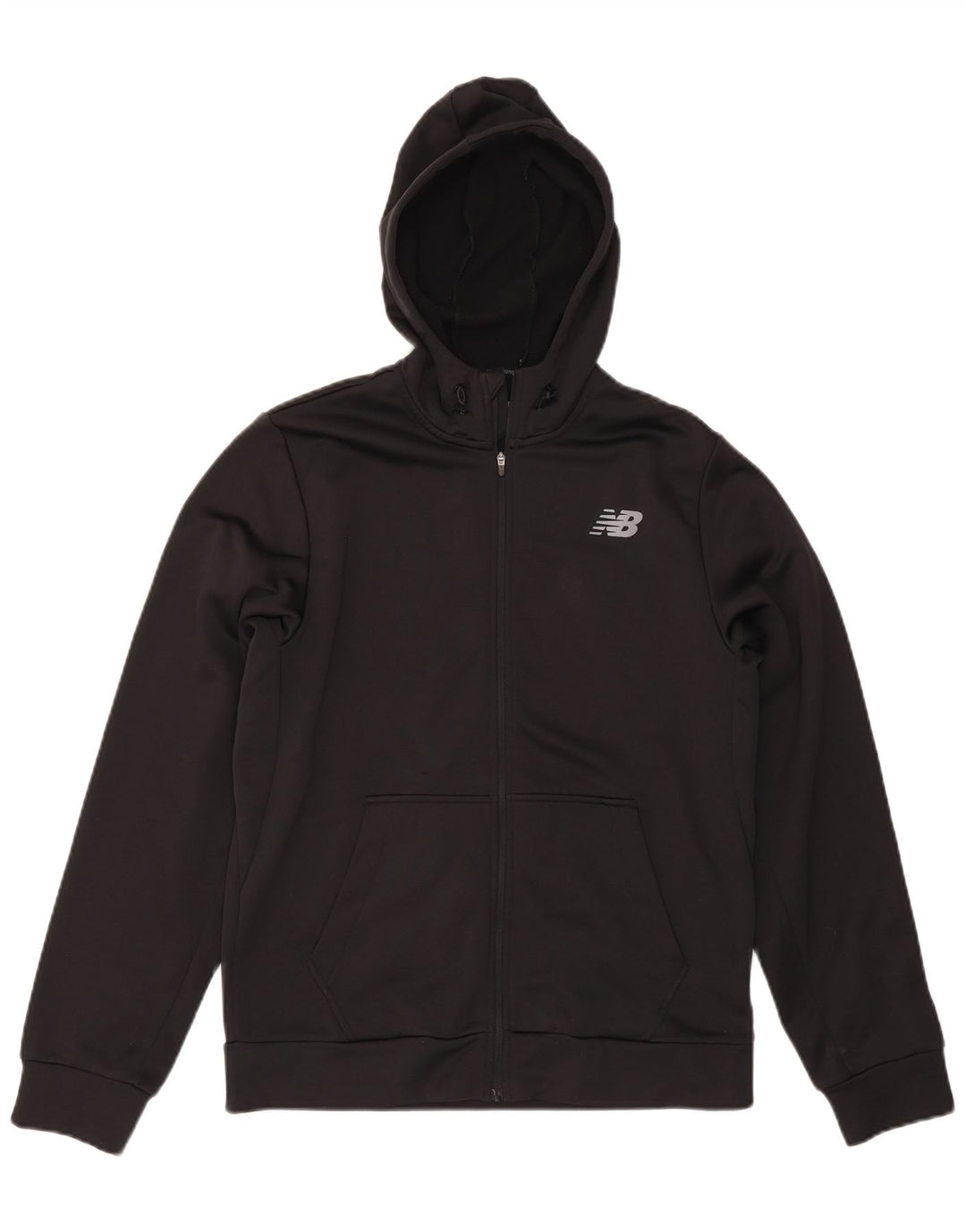 Pulover pentru bărbați NEW BALANCE, cu fermoar, poliester mediu negru