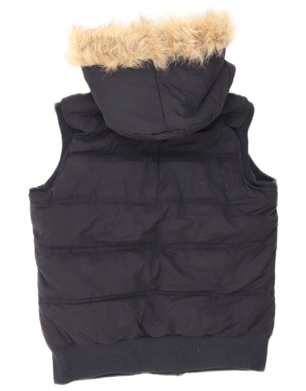 Gilet căptușit Sherpa pentru femei Fat Face UK 12 Medium Bleumarin Poliester