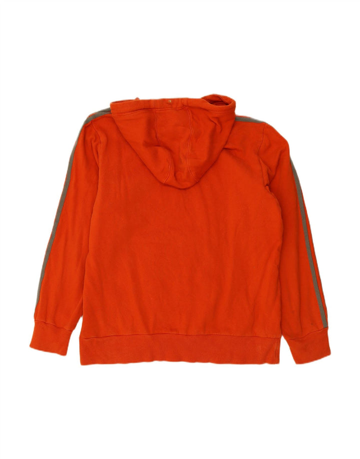 ADIDAS Mens Graphic Hoodie Jumper Medium Red Cotton