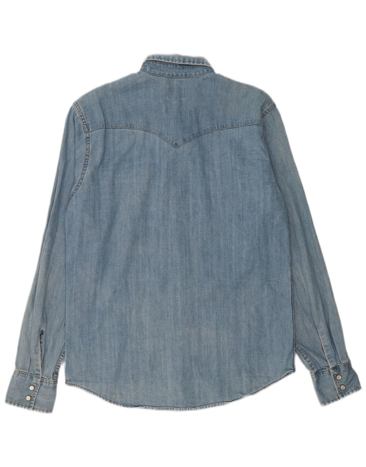 Cămașă de blugi pentru bărbați LEVI'S, bumbac albastru mediu