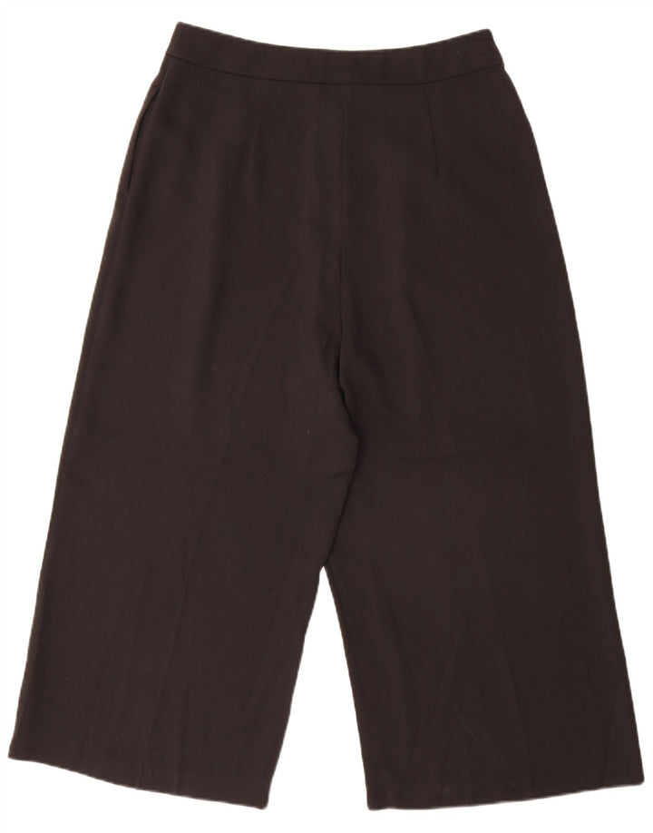 Pantaloni Capri pentru femei Topshop UK 12 Medium L30 L21 Poliester negru