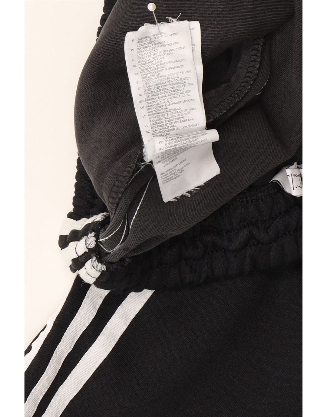 Pantaloni de trening pentru bărbați Adidas Pantaloni de jogging Mici Poliester negru