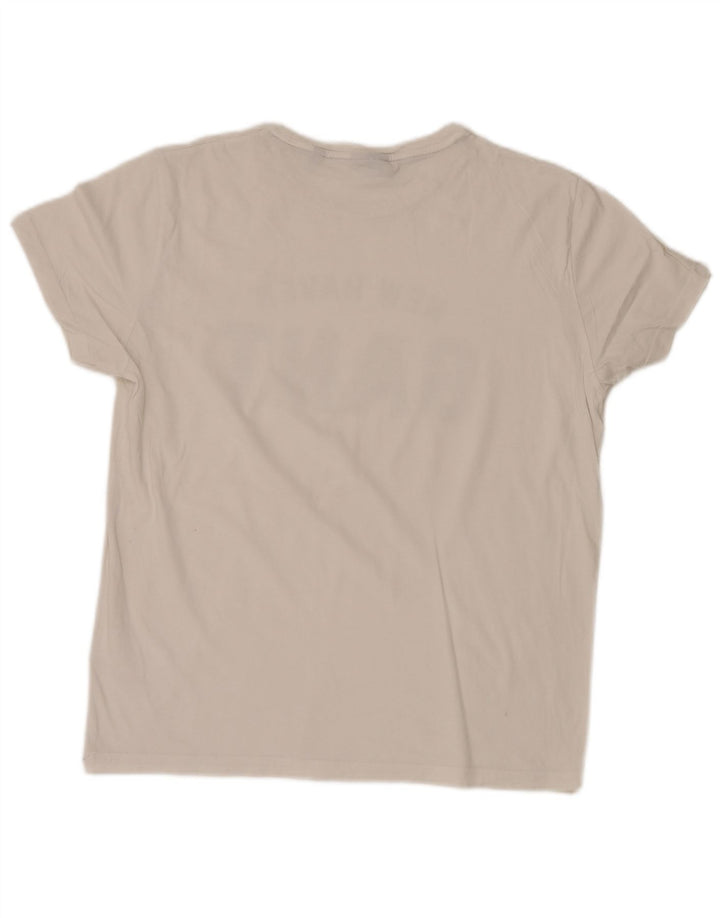 Tricou grafic Gant pentru bărbați Top mare din bumbac alb