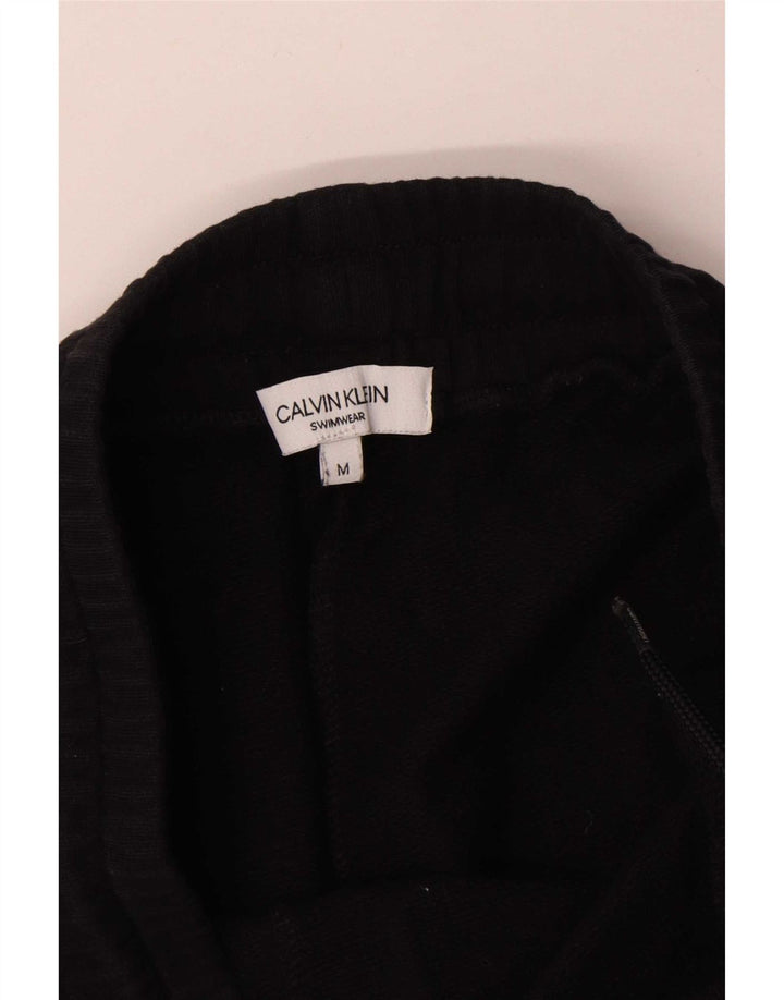 Pantaloni scurți de înot Calvin Klein pentru bărbați, bumbac mediu negru