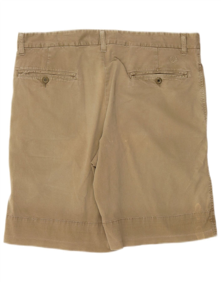 Pantaloni scurți chino Fred Perry pentru bărbați IT 48 Medium W32 Kaki Bumbac