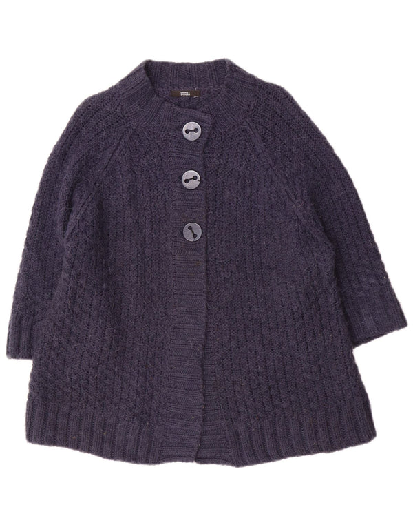Pulover cardigan pentru femei Marks & Spencer cu mâneci 3/4 UK 22 3XL Bleumarin