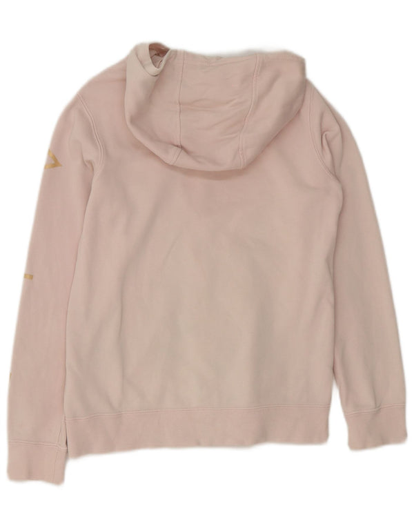 Pulover pentru fete Nike Graphic Zip Hoodie 12-13 ani mare bumbac roz