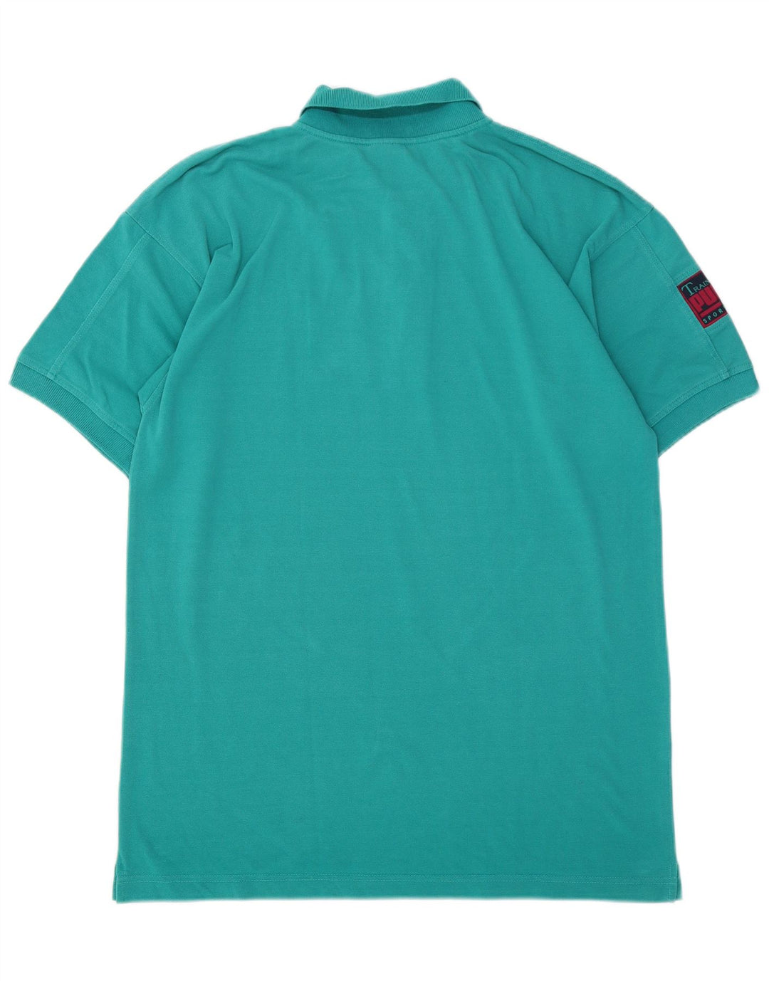 Tricou polo PUMA pentru bărbați UK 38/40, bumbac turcoaz mediu