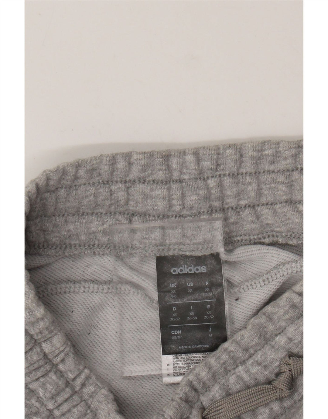 Pantaloni de trening pentru femei ADIDAS Joggeri UK 4/6 XS bumbac cu pete gri