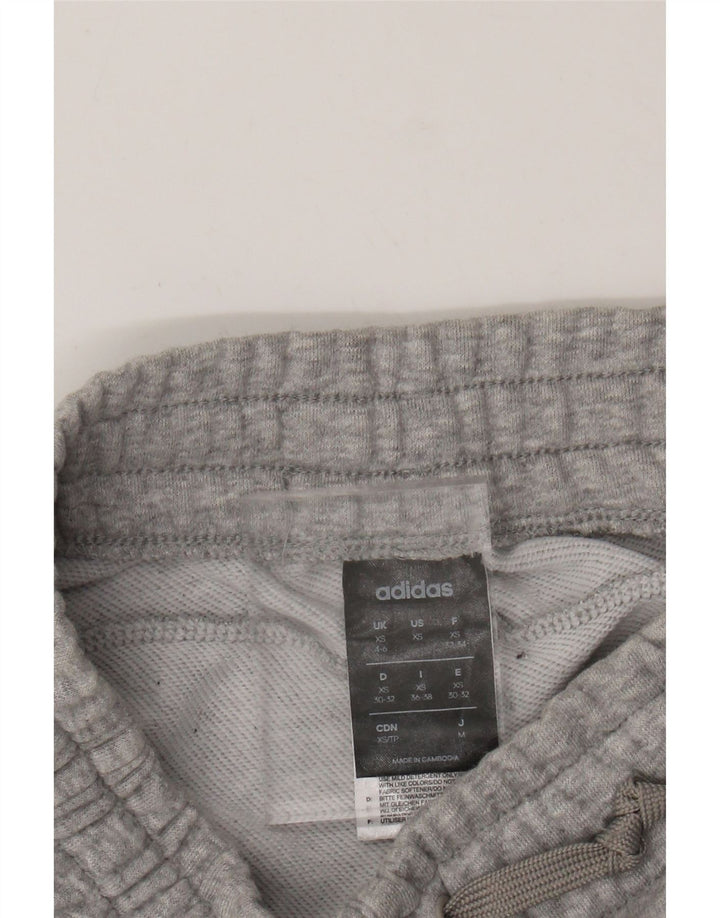 Pantaloni de trening pentru femei ADIDAS Joggeri UK 4/6 XS bumbac cu pete gri