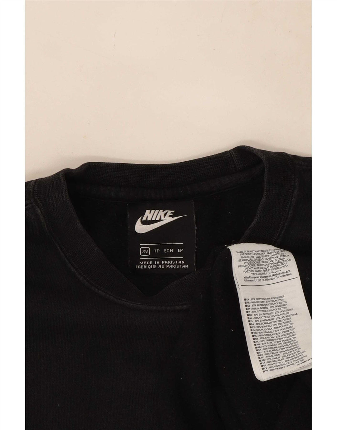 Pulover Nike pentru bărbați XS, bumbac negru