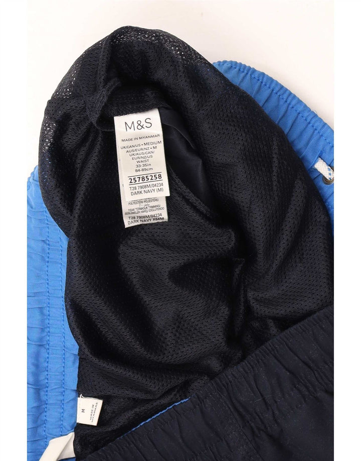 Pantaloni scurți de înot pentru bărbați Marks & Spencer, poliester mediu albastru bleumarin