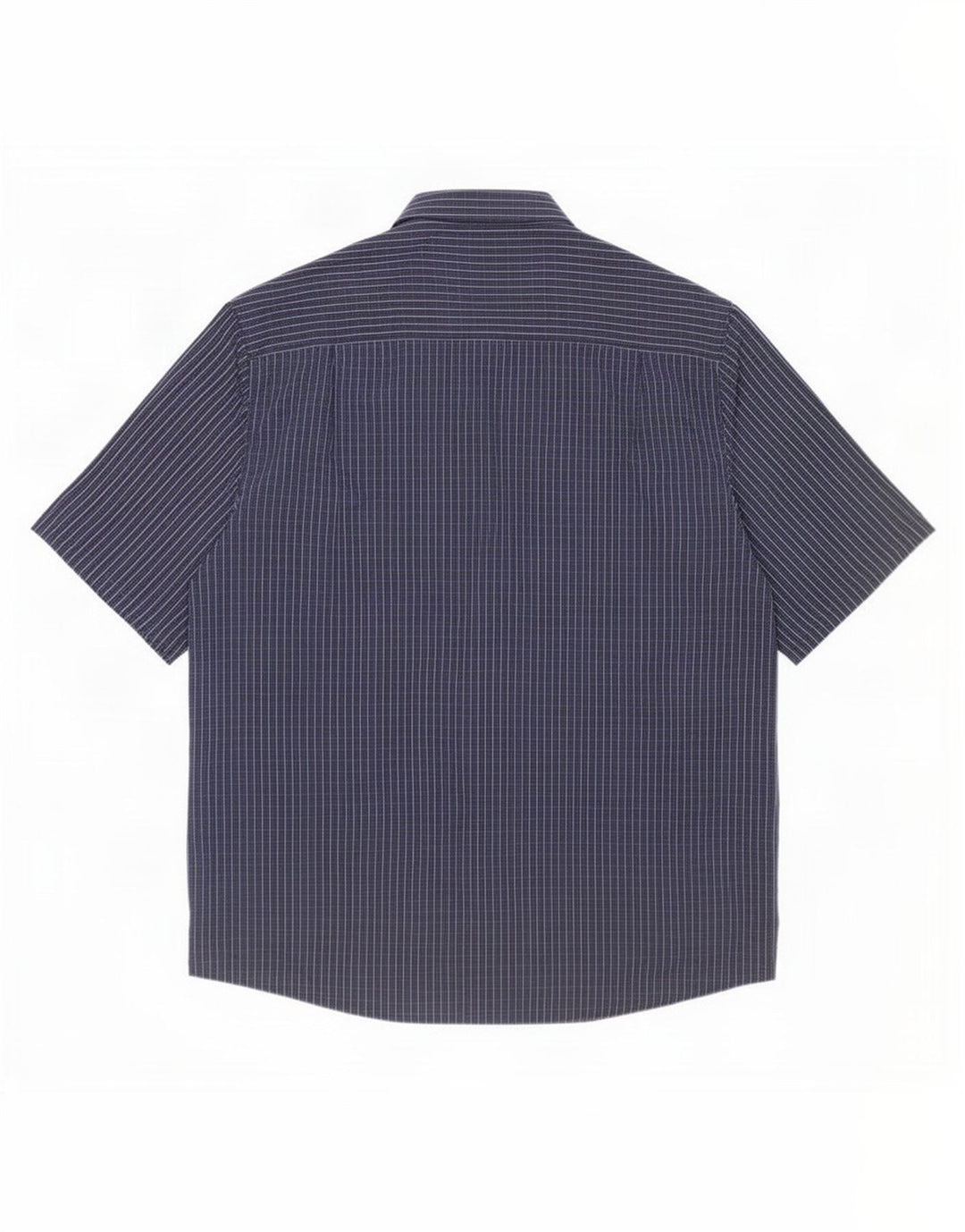 Cămașă cu mânecă scurtă pentru bărbați James Pringle 2XL, poliester cu carouri bleumarin