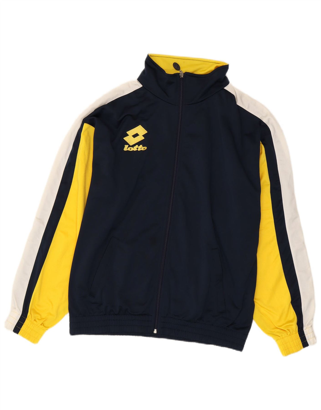 Jachetă de trening grafică Lotto pentru bărbați, mijlociu, albastru bleumarin