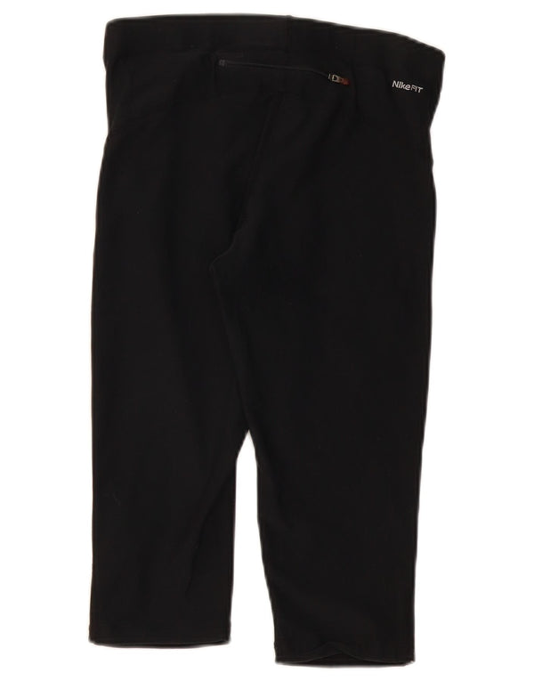 Leggings Capri Nike pentru femei Marea Britanie 10/12 Poliester mediu negru